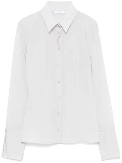 Patrizia Pepe Organza Shirt In Grey