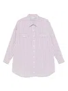 Patrizia Pepe Oversized Cotton Shirt Dress