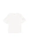 Patrizia Pepe Oversized Satin T-shirt In White