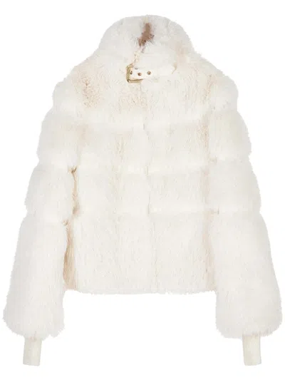 Patrizia Pepe Padded Coat For Women In Neutral