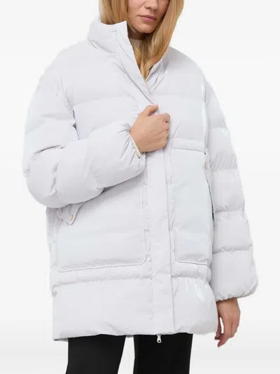 Patrizia Pepe Padded Pocket Coat In White