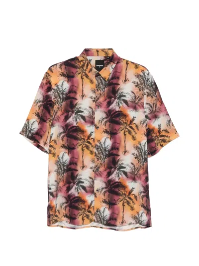 Patrizia Pepe Palm-print Shirt In Multi