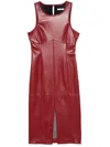 Patrizia Pepe Panelled Midi Dress In Red