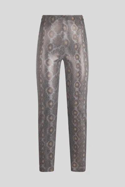 Patrizia Pepe Pantalone Con Stampa Pitone In Gray