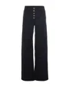 Patrizia Pepe Pantalone In Denim Blu Scuro In Black