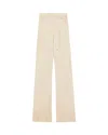 Patrizia Pepe Pantalone In Raso Con Cinturino Beige In Neutral