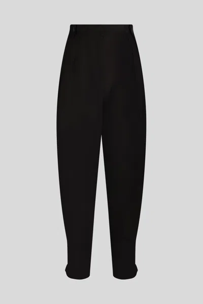 Patrizia Pepe Pantalone Misto Lino Nero