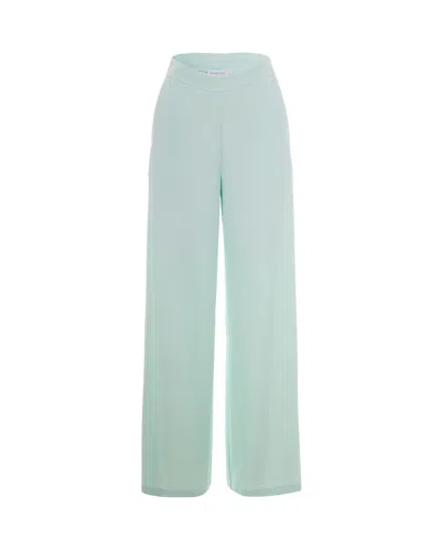 Patrizia Pepe Pantalone Palazzo Light Aqua In Blue