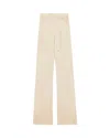 Patrizia Pepe Pantalone In Raso Con Cinturino Beige In Neutral