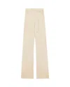 Patrizia Pepe Pantalone In Raso Con Cinturino Beige In Neutral