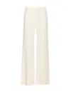 Patrizia Pepe Low-rise Twill Trousers In White