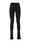 Patrizia Pepe Essential Logo-waistband Leggings In Black