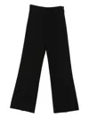 Patrizia Pepe Wide-leg High Waist Pants In Black