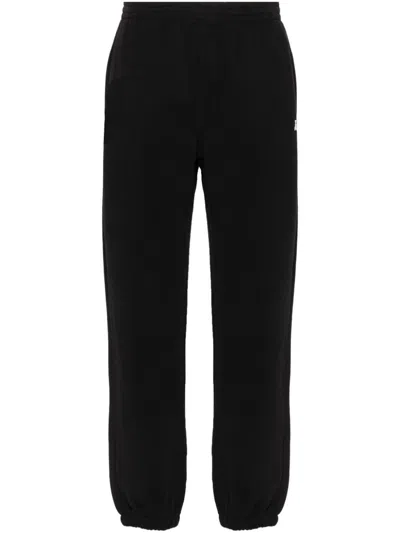 Patrizia Pepe Jersey Fleece Track Pants In Black  