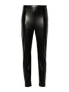 Patrizia Pepe Faux-leather Skinny Trousers In Black