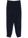 Patrizia Pepe Fly-motif Track Pants In Blue