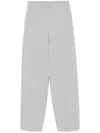 Patrizia Pepe Wide-leg Pants With Clean Waistband In Gray