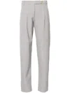 Patrizia Pepe Tailored Tapered Trousers In Gray