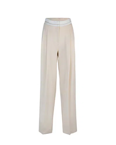 Patrizia Pepe Pants In Ivory