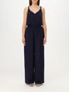 Patrizia Pepe Navy Blue Trousers In Polyester In Blue