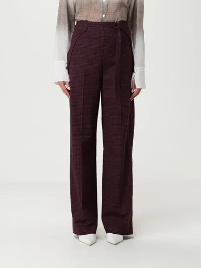 PATRIZIA PEPE PANTS PATRIZIA PEPE WOMAN COLOR BURGUNDY,H27115050