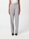 Patrizia Pepe Pantalone Con Pieghe In Viscosa Essential In Grau