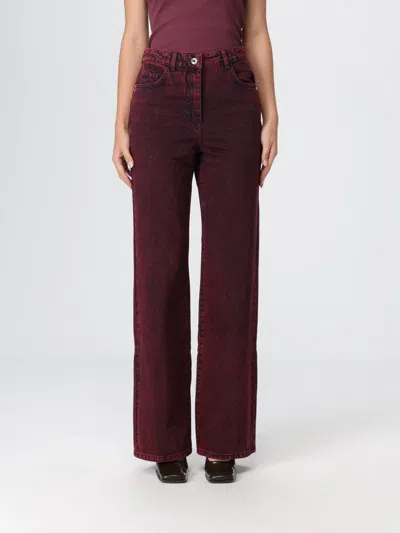 Patrizia Pepe Pants  Woman Color Red In Brown
