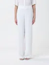 Patrizia Pepe Dart-detail Textured Palazzo Pants In Weiss