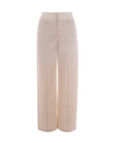 Patrizia Pepe Stylish Mini Trousers For Women In Neutral