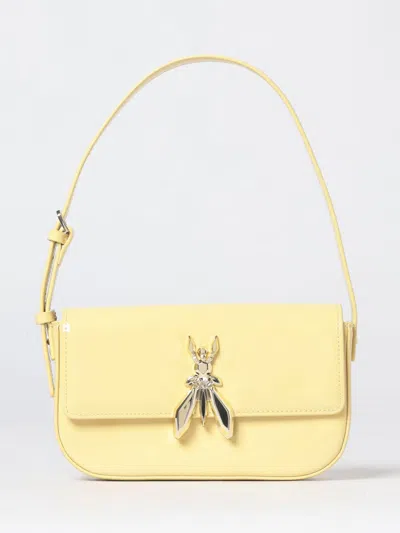Patrizia Pepe Patent Leather Bag In Yellow