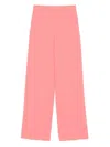 Patrizia Pepe Crepe Trousers In Purple