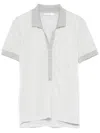 Patrizia Pepe Polo De Lurex In Gray