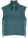 Shop Patrizia Pepe Ribbed-knit Vest