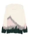 Patrizia Pepe Patterned V-neck Sweater In Neutral