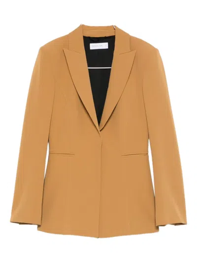 Patrizia Pepe Peak-lapel Blazer In Neutral