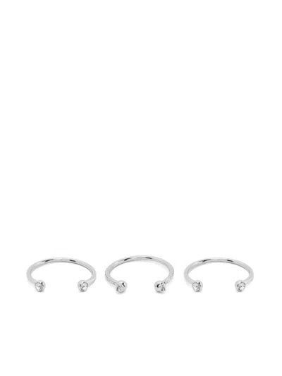 PATRIZIA PEPE PIERCING BRACELETS (SET OF THREE)
