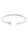 Patrizia Pepe Piercing Choker Necklace In Silver