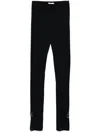 Patrizia Pepe Piercing-detail Straight-leg Trousers In Black