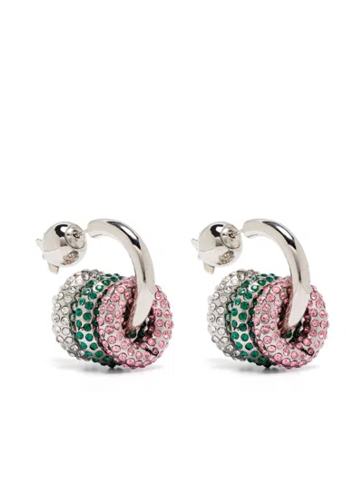 Patrizia Pepe Piercing Earrings In Silver