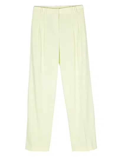 Patrizia Pepe Pleat-detail Trousers In Green