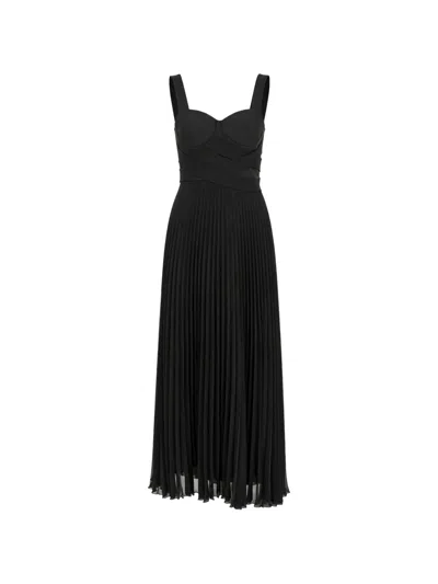 Patrizia Pepe Pleated Bandage-style Maxi Dress In Animal Print