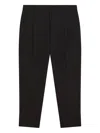 Patrizia Pepe Pleated-detail Trousers In Black