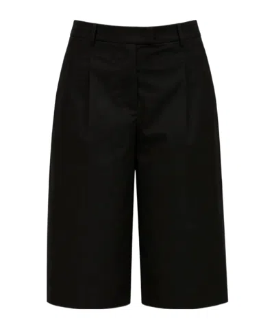 Patrizia Pepe Pleated Shorts In Black