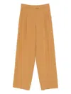 Patrizia Pepe Pleated Trousers In Neutral