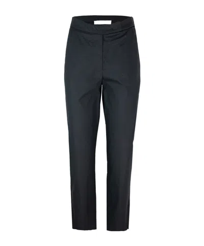 Patrizia Pepe Pleated Zipper Casual Pants In Black