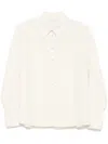 Patrizia Pepe Pointed Collar Button-up Shirt In Multi