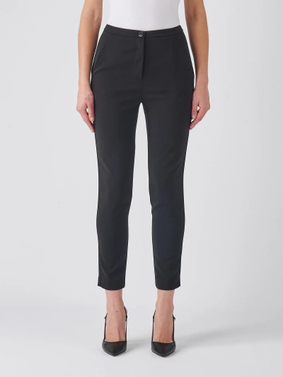 Patrizia Pepe Poliester Trousers In Nero