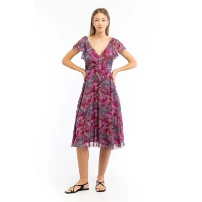 Patrizia Pepe Polyester Casual Women's Dress In Purple
