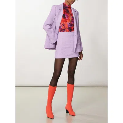 Patrizia Pepe Polyester Mini Women's Skirt In Purple