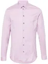 Patrizia Pepe Poplin Cotton-blend Shirt In Purple